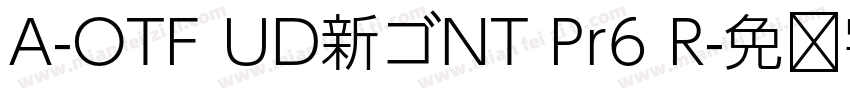 A-OTF UD新ゴNT Pr6 R字体转换